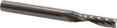 Onsrud - 7/32" Cutting Diam x 3/4" Length of Cut, 1 Flute, Upcut Spiral Router Bit - Uncoated, Right Hand Cut, Solid Carbide, 2-1/2" OAL x 1/4" Shank Diam, Single Edge, 21° Helix Angle - Exact Industrial Supply