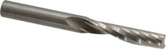 Onsrud - 3/8" Cutting Diam x 1-5/8" Length of Cut, 1 Flute, Upcut Spiral Router Bit - Uncoated, Right Hand Cut, Solid Carbide, 3-1/2" OAL x 3/8" Shank Diam, Single Edge, 21° Helix Angle - Exact Industrial Supply