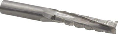 Onsrud - 1/2" Cutting Diam x 2-1/8" Length of Cut, 3 Flute, Upcut Spiral Router Bit - Uncoated, Right Hand Cut, Solid Carbide, 4" OAL x 1/2" Shank Diam, Three Edge, 10° Helix Angle - Exact Industrial Supply