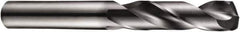 DORMER - 11.5mm 140° Spiral Flute Solid Carbide Screw Machine Drill Bit - TiAlN Finish, Right Hand Cut, 55mm Flute Length, 102mm OAL, Four Facet Split Point, Straight Shank, Through Coolant - Exact Industrial Supply