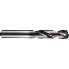 Screw Machine Length Drill Bit: 0.622″ Dia, 140 °, Solid Carbide TiAlN Finish, Right Hand Cut, Straight-Cylindrical Shank, Series R457