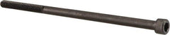 Value Collection - #8-32 UNC Hex Socket Drive, Socket Cap Screw - Alloy Steel, Black Oxide Finish, Partially Threaded, 3-1/4" Length Under Head - Exact Industrial Supply