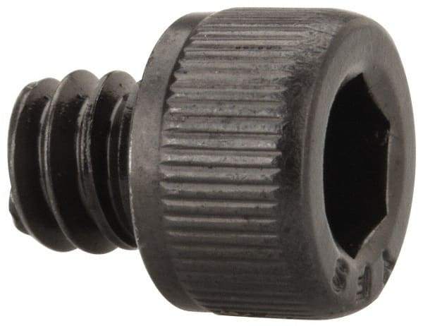 Value Collection - #10-24 UNC Hex Socket Drive, Socket Cap Screw - Alloy Steel, Black Oxide Finish, Fully Threaded, 3/16" Length Under Head - Exact Industrial Supply