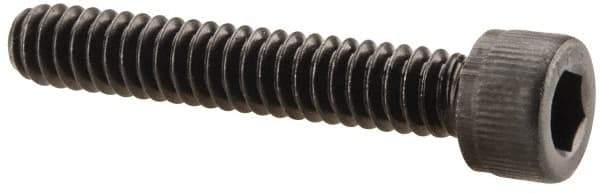 Value Collection - #10-24 UNC Hex Socket Drive, Socket Cap Screw - Alloy Steel, Black Oxide Finish, Fully Threaded, 1-1/8" Length Under Head - Exact Industrial Supply