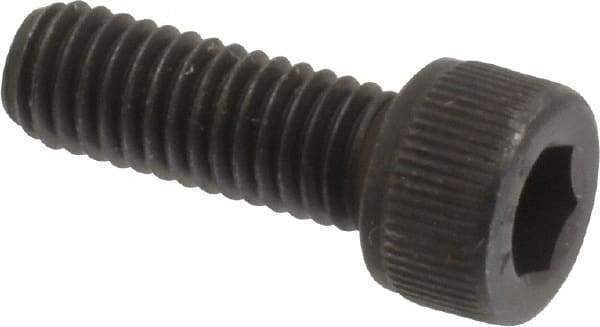 Value Collection - #10-32 UNF Hex Socket Drive, Socket Cap Screw - Alloy Steel, Black Oxide Finish, Fully Threaded, 9/16" Length Under Head - Exact Industrial Supply