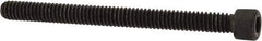 Value Collection - #12-24 UNC Hex Socket Drive, Socket Cap Screw - Alloy Steel, Black Oxide Finish, Partially Threaded, 2-1/2" Length Under Head - Exact Industrial Supply