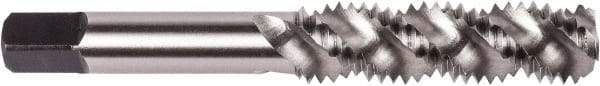 Union Butterfield - M3x0.50 Metric Coarse 2 Flute 6H Bottoming Spiral Flute Tap - High Speed Steel, Bright Finish, 1-15/16" OAL, Right Hand Flute, Right Hand Thread, D3, Series 1788M - Exact Industrial Supply