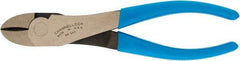 Channellock - 7-3/4" OAL, Diagonal Cutter - 1-1/32" Jaw Length x 1-1/16" Jaw Width, Oval/Curved Head, Plastic Dipped Handle - Exact Industrial Supply