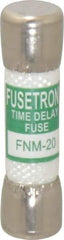 Cooper Bussmann - 250 VAC, 20 Amp, Time Delay General Purpose Fuse - Fuse Holder Mount, 1-1/2" OAL, 10 at AC kA Rating, 13/32" Diam - Exact Industrial Supply