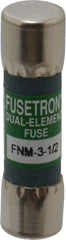 Cooper Bussmann - 250 VAC, 3.5 Amp, Time Delay General Purpose Fuse - Fuse Holder Mount, 1-1/2" OAL, 10 at 125 V kA Rating, 13/32" Diam - Exact Industrial Supply