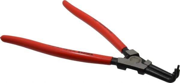 Knipex - External Retaining Ring Pliers - 12-1/2" OAL, Bent Nose - Exact Industrial Supply