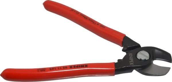 Knipex - 6-1/2" OAL, 12 AWG Capacity, Cable Cutter - Ergo Dual Component Handle - Exact Industrial Supply