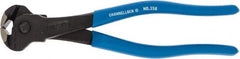Channellock - 8" OAL, End Cutting Pliers - 11/32" Jaw Length x 1-19/32" Jaw Width, Plastic Dipped Handle - Exact Industrial Supply