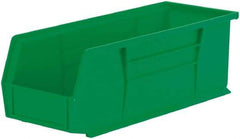 Akro-Mils - 50 Lb. Load Capacity, 14-3/4" Deep, Green Polymer Hopper Stacking Bin - 5" High x 5-1/2" Wide x 14-3/4" Long - Exact Industrial Supply