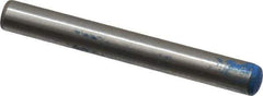 Metric Blue - 6mm Diam x 50mm Pin Length Alloy Steel Pull Out Dowel Pin - 1 Beveled & 1 Threaded End - Exact Industrial Supply