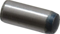 Metric Blue - 8mm Diam x 20mm Pin Length Alloy Steel Pull Out Dowel Pin - 1 Beveled & 1 Threaded End - Exact Industrial Supply