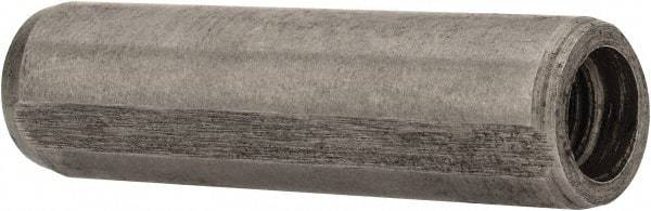 Metric Blue - 8mm Diam x 30mm Pin Length Alloy Steel Pull Out Dowel Pin - 1 Beveled & 1 Threaded End - Exact Industrial Supply