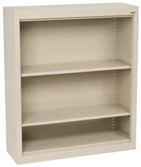 Sandusky Atlantic - 2 Shelf, 42" High x 36" Wide Bookcase - 12" Deep, Steel, Putty - Exact Industrial Supply
