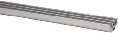 80/20 Inc. - 1 Panel, 0 to 48" Wide Door, Clear Anodized Aluminum Door Slide Track - 0.275" Door Thickness - Exact Industrial Supply