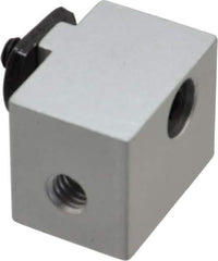 80/20 Inc. - 1" Wide, 0.88" High, Open Shelving Panel Mount Block - Aluminum, 1-1/4" Deep, Use with Series 15 - Exact Industrial Supply