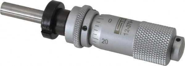 SPI - 1/2 Inch, 0.51 Inch Thimble, 0.2 Inch Spindle Diameter x Mechanical Micrometer Head - Exact Industrial Supply