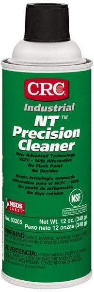 CRC - 12 Ounce Aerosol Electrical Grade Cleaner/Degreaser - 30,800 Volt Dielectric Strength, Nonflammable, Food Grade - Exact Industrial Supply