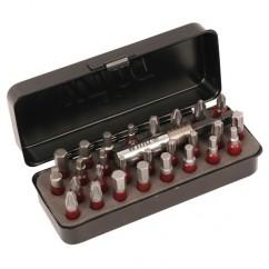 28PC SQ/TX/HEX IMPACT BIT SET - Exact Industrial Supply