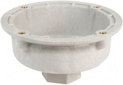 Edwards Signaling - 4-1/2 Inch Wide x 2-1/4 Inch High, Shock Resistant, Visual Signal Device Pipe Mount Attachment - For Use with 105 Series Flashing Beacon - Exact Industrial Supply