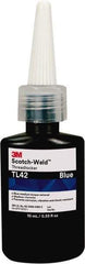 3M - 1 mL, Blue, Medium Strength Liquid Threadlocker - Series TL42, 24 hr Full Cure Time - Exact Industrial Supply