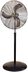 Airmaster - 30" Blade, 7,996 Max CFM, Single Phase Oscillating Pedestal Fan - 2.9 Amps, 115 Volts, 3 Speed - Exact Industrial Supply