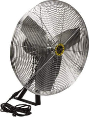 Airmaster - 24" Blade, 1/4 hp, 2,820, 4,020 & 5,220 CFM, Industrial Circulation Fan - Wall/Ceiling Mount, 115 Volts, 2 Speed - Exact Industrial Supply