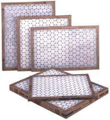 PrecisionAire - 30-5/8" Noml Height x 12" Noml Width x 1" Noml Depth, <20% Capture Efficiency, Panel Air Filter - MERV 4, Polyester, Integrated Chipboard Frame, 300 Max FPM, For Any Unit - Exact Industrial Supply