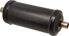 Parker - 5/8" Connection, 3" Diam, 9.24" Long, Refrigeration Liquid Line Filter Dryer - 7-3/4" Cutout Length, 361 Drops Water Capacity - Exact Industrial Supply