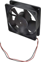 EBM Papst - 24 Volts, DC, 100 CFM, Square Tube Axial Fan - 0.21 Amp Rating, 119mm High x 119mm Wide x 1.26" Deep - Exact Industrial Supply