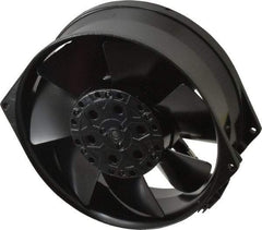 EBM Papst - 230 Volts, AC, 233 CFM, Round Tube Axial Fan - 0.2 Amp Rating, 5.91" High x 5.91" Wide x 2.17" Deep - Exact Industrial Supply