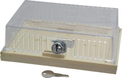 Value Collection - Plastic, Dual Base Thermostat Guard - 7-5/8" Inside Width x 2-1/8" Inside Depth x 4-1/4" Inside Height - Exact Industrial Supply