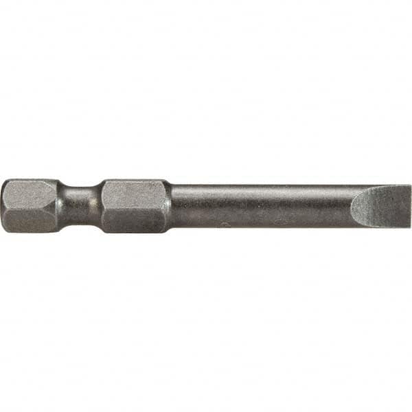 Apex - Power & Impact Screwdriver Bits & Holders; Bit Type: Slotted ; Hex Size (Inch): 1/4 ; Specialty Point Size: 5F-6R ; Overall Length Range: 3" - Exact Industrial Supply