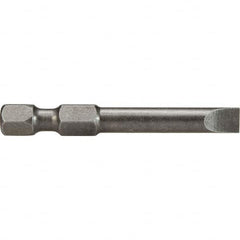 Apex - Power & Impact Screwdriver Bits & Holders; Bit Type: Slotted ; Hex Size (Inch): 1/4 ; Specialty Point Size: 5F-6R ; Overall Length Range: 3" - Exact Industrial Supply