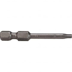 Apex - Power & Impact Screwdriver Bits & Holders; Bit Type: Torx ; Hex Size (Inch): 1/4 ; Torx Size: T15 ; Overall Length Range: 1" - Exact Industrial Supply