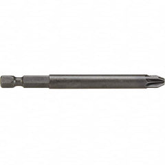 Apex - Power & Impact Screwdriver Bits & Holders; Bit Type: Posidriv ; Hex Size (Inch): 1/4 ; Phillips Size: #3 ; Overall Length Range: 3" - Exact Industrial Supply