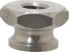 Electro Hardware - 1/4-20" UNC Thread, Uncoated, Grade 303 Stainless Steel Hex Thumb Nut - Exact Industrial Supply