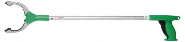 Unger - 32" Long Trash Pick Up Tool - Aluminum, Use for Bottles, Cans, Debris, Paper - Exact Industrial Supply