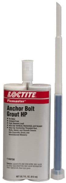 Loctite - 20.7 fl oz Epoxy Anchoring Adhesive - 20 min Working Time, 29 CFR 1910.1200 - Exact Industrial Supply