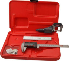 SPI - 3 Piece, Machinist Caliper and Micrometer Tool Kit - 0.0001 Inch Graduation - Exact Industrial Supply