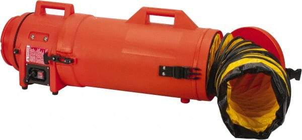 Allegro - 831 CFM, Electrical AC Axial Blower Kit - 8 Inch Inlet/Outlet, 0.33 HP, 115 Max Voltage Rating - Exact Industrial Supply