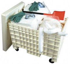 PRO-SAFE - Hazardous Materials Spill Kit - HDPE Mobile Spill Cart - Exact Industrial Supply
