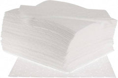 PRO-SAFE - 28 Gal Capacity per Package, Oil Only Pad - 19" Long x 17" Wide, White, Polypropylene - Exact Industrial Supply