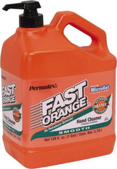 Permatex - 1 Gal Pump Bottle Liquid Hand Cleaner - Orange (Color), Citrus Scent - Exact Industrial Supply