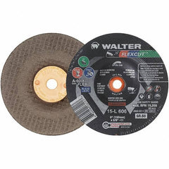 WALTER Surface Technologies - 7" Diam x 7/8" Hole, 60 Grit Surface Grinding Wheel - Aluminum Oxide, Medium Grade, 8,600 Max RPM - Exact Industrial Supply