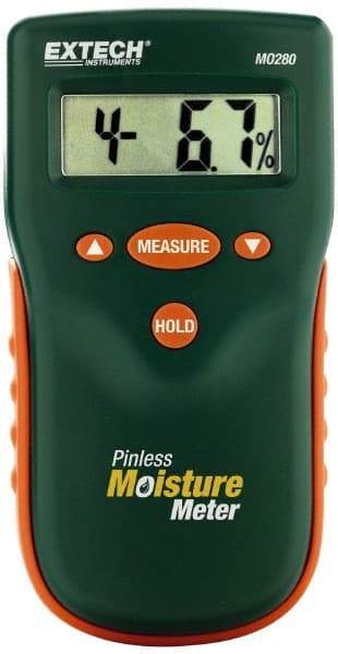 Extech - Pinless Moisture Meter - LCD Display - Exact Industrial Supply